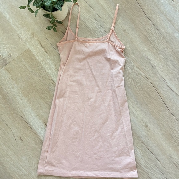 Active Basic Peach Pink Bodycon Mini Dress - Picture 2 of 5